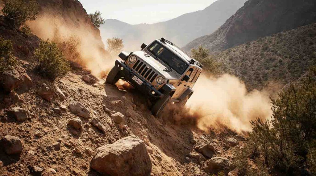 descente en pente raide en 4×4