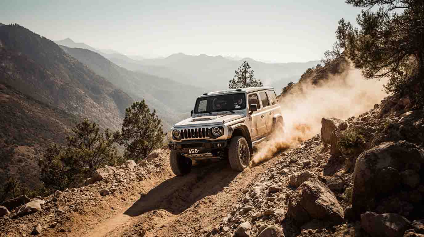 descente en pente raide avec un 4×4